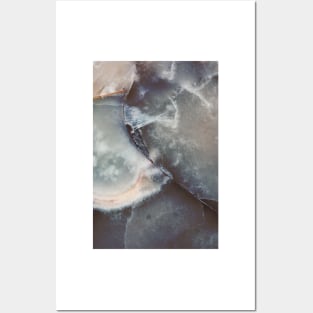 Celestial Blue Quartz Abstract, Right Posters and Art